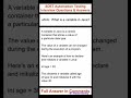 JAVA : What is a variable in Java? SDET Automation Testing Interview Questions & Answers