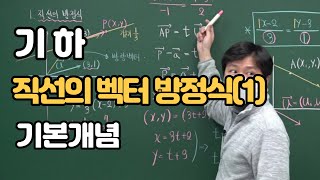 [2021 고2/고3] 기하 13. 직선의 벡터 방정식(1) (기본개념)