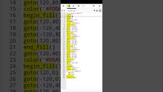 the Bahamas flag by using python