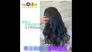 💈FaceColor專注染護/咖啡+耳圈染藍色💙