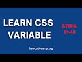 Learn CSS Variable By Building a City Skyline | Steps 21-40 | FreecodeCamp.org | Responsive Web