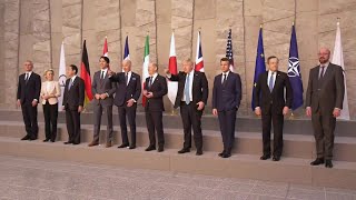 G7 leaders group photo as they meet in Brussels | AFP