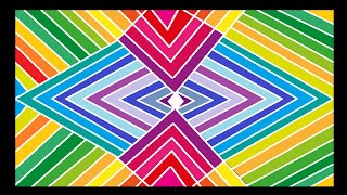 Rainbow Geometric Pattern