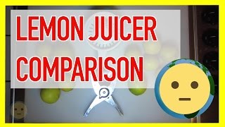 Manual Lemon Juicer Press vs Stainless Steel Hand Held Lemon and Lime Squeezer Comparison | MySuLonE