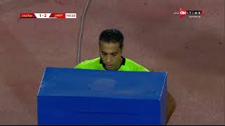 طرد لـ محمد عبد المنعم بعد الرجوع لتقنية الفيديو  | مباراة الأهلي وبيراميدز نهائي كأس مصر 2021-2022