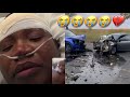 Oh No Makhadzi was involved in a horrific car Accident😭😭💔