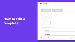 Signeasy: How to edit a template
