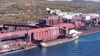 Loading Iron Ore at Silver Bay: The H. Lee White Takes a Load of Taconite