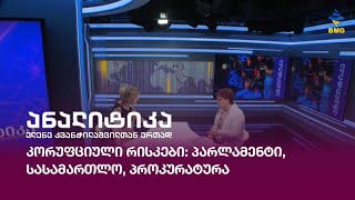 კორუფციული რისკები: პარლამენტი, სასამართლო, პროკურატურა