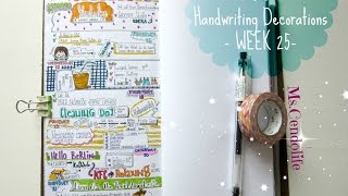 Midori-Handwriting Decoration - Week 25