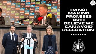 Eddie Howe's FIRST Newcastle Press Conference Reaction