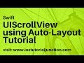 UIScrollView with Autolayout Swift ios tutorial