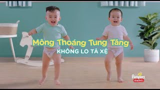 [MỚI] Tã Quần Pampers Giữ Dáng -Mông Thoáng Tung Tăng Không Lo Tã Xệ!