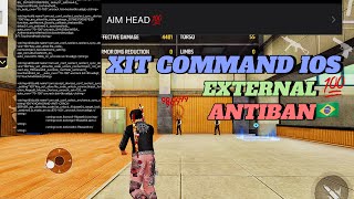 XIT IOS EXTERNAL COMMANDS FOR FREE FIRE E MAX HEAD 90% ANTIBAN🇧🇷