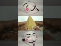 How to make Hacker, Anonymous, Vendetta mask from cardboard #short