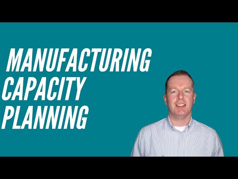 How to perform production capacity planning