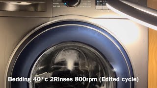 Samsung WW80J5555FXEU - Bedding 40*c 2 rinses 800Rpm (Edited cycle)