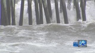 Dangerous swimming conditions at the ocean