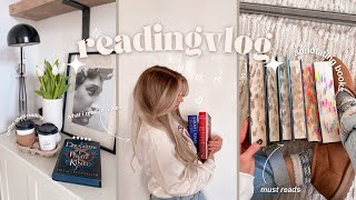 READING VLOG🌷romance books, lots of coffee, book hauls, unboxings & acotar 💌