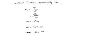 coefficient of volume compressibility