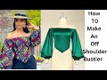 How To Make An Off Shoulder Bustier With Basque Effect