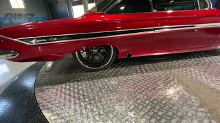 1961 Chevy Impala on 20/22s Forgiatos, Kandy Apple Red, Procharged Ls3