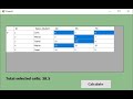 Visual Basic.NET Programming. Beginner : How to Calculate total selected cells in Datagridview