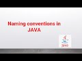 How to use Naming conventions in java #java #coding #javaprogramminglanguage