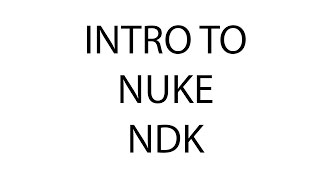 Getting started with Nuke NDK