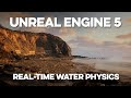 NEXTGEN UNREAL ENGINE 5 Demo with Realtime Water Physics (Brushify - Beach Pack) #GameDev #UE5