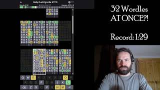 32 Wordles At Once