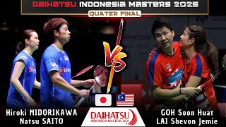 H Midorikawa/N SAITO (JPN) vs Goh/Lai (MAS) | Indonesia Masters 2025 Badminton