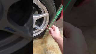 DIY laser toe alignment