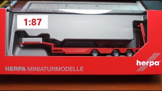 EP147 REVIEW GOLDHOFER ALLROUNDER 3 AXLE TRAILER herpa 1:87