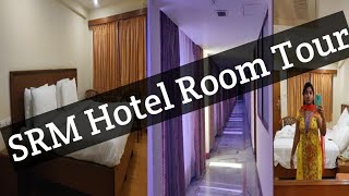 SRM Hotel Room Tour in Telugu🏩 || SRM University Chennai || Comfortable Stay 🛌 || High Prices🤷