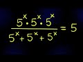 Nice Exponent Math Simplification | Find the Value of X