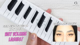 Wet Volume Lashes (Live Model Tutorial!)