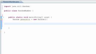 12TH Java Tutorial - Random Generator Class