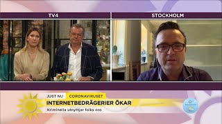 Kriminella utnyttjar folks oro – polisens tips för att undvika bedrägeri - Nyhetsmorgon (TV4)