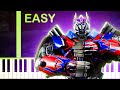 Transformers Rise of The Dark Spark Theme Song - EASY Piano Tutorial