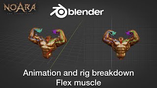 BLENDER - Muscle Flex Rig and Animation breakdown