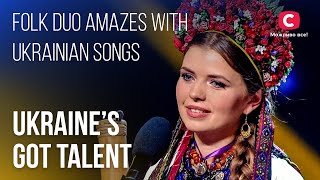 🎤Folk duo Vatra amazes with voices and Ukrainian songs – Ukraine's Got Talent