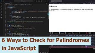 6 Ways to Check for Palindromes in JavaScript