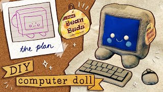 let's make a desktop computer doll! 💾🧵💿