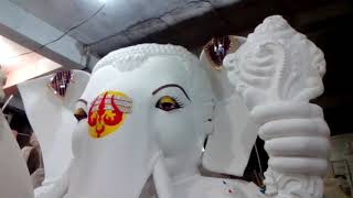 Balapur Ganesh Idol Making in @Dhoolpet Moving (Eyes & Ears).2019