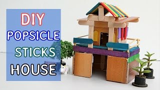 DIY Popsicle Sticks House Tutorial: Craft it yourself with Easy Steps