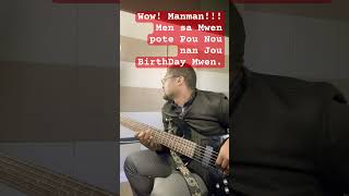 Woy Woy Woy! Bagay Rèd! #viralvideo #music #bassguitarlessons #aprannjwemizik #bass #kompa #patager