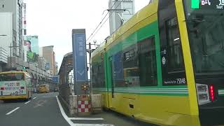 鹿児島市交通局7500形2次車7504号 日中本線試運転