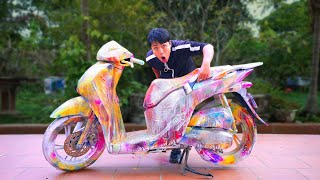 NTN - Thử Thách Vẽ Lên Xe Bằng Sơn (Customizing My Motorcycle)
