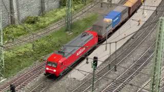 Model trains at the Bavarian Railway Museum in Nördlingen (with Elliot)